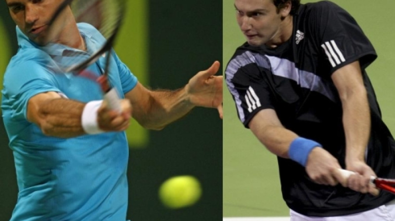 Rodžers Federers pret Ernestu Gulbi
Foto: AFP/Scanpix