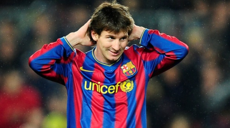 Lionels Mesi ("Barcelona") reaģē uz laukumā notiekošo
Foto: AP/ Scanpix Sweden