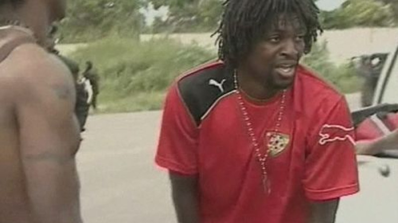 Emanuels Adebajors kādu brīdi pēc apšaudes
Foto: AP/Scanpix