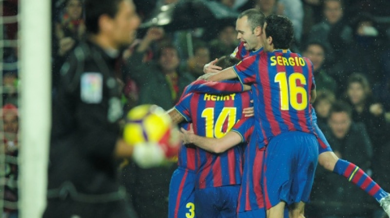 "Barcelona" futbolistu prieki
Foto: AP/Scanpix Sweden