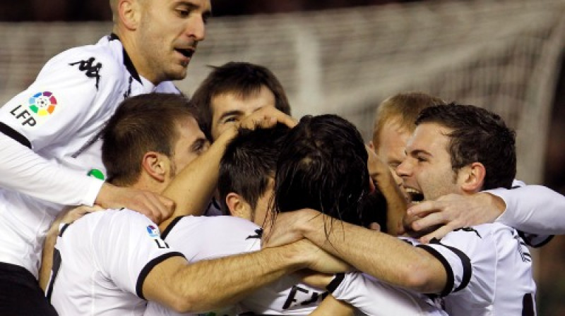 "Valencia" futbolistu prieki
Foto: AP/ Scanpix Sweden