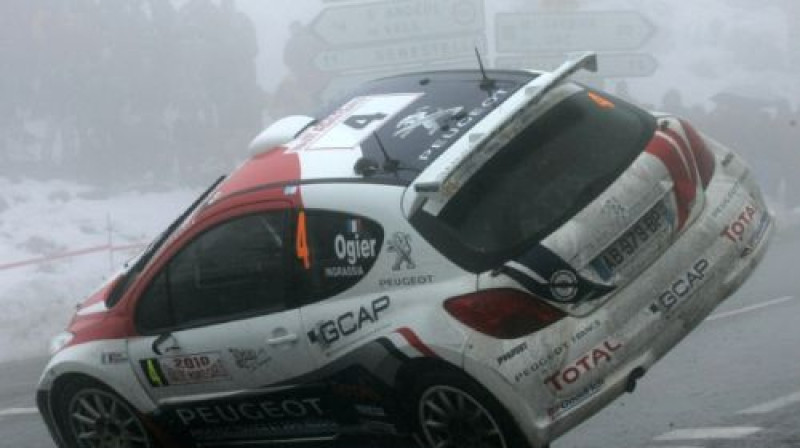 Sebastians Ožjē šīs sezonas Montekarlo rallijā
Foto: www.irceseries.com