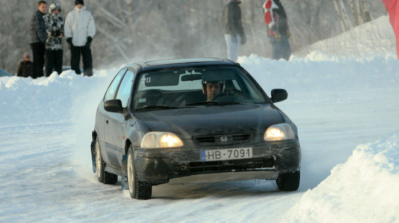 Raivis Bartušauskis, "Honda Civic" – otrais gan Jelgavas posmā, gan kopvērtējumā FWD klasē
Foto: Rolands Bobulis Go4speed.lv