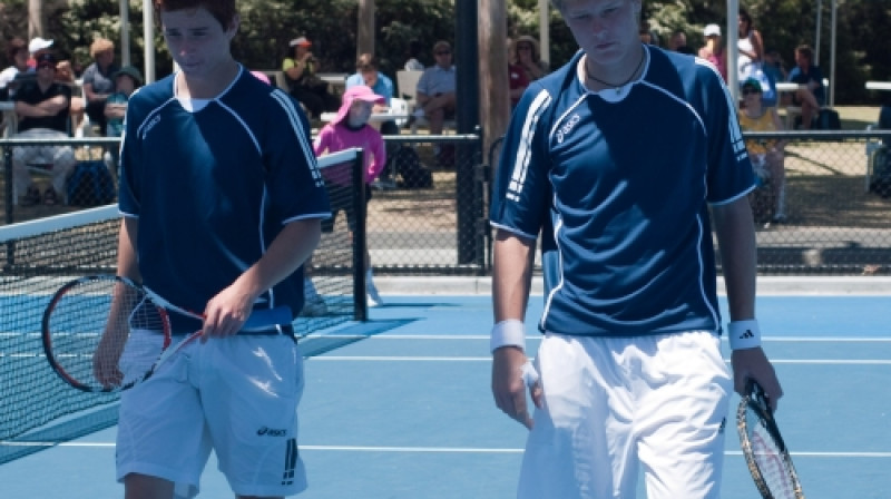 Artūrs Kazijevs un Miķelis Lībietis
Foto: Reinis Traidās