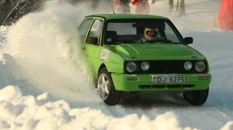 Trasē Arnis Akmeņkalns („VW Golf II”)
Foto: Rolands Bobulis, Go4speed.lv