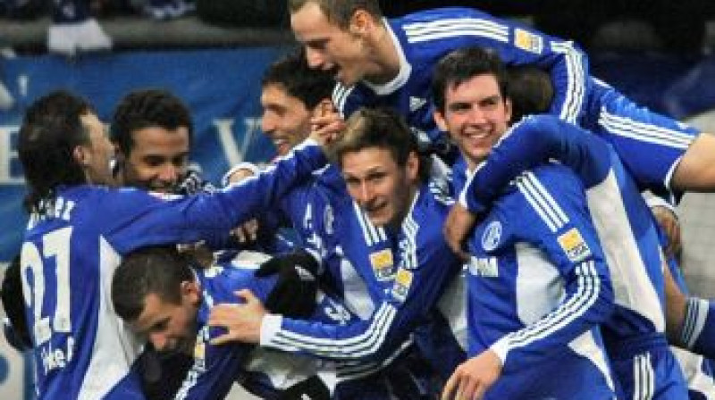 "Schalke 04" līksmo
Foto: AFP/Scanpix