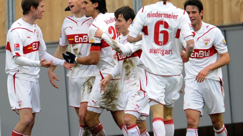 "Stuttgart" priecājas par vārtiem
Foto: AFP/Scanpix