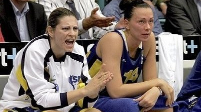Čehijas čempiones Evanthia Maltsi un Ieva Kubliņa
Foto: uskbasket.cz