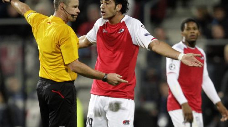 ''AZ Alkmaar'' spēlētāji sašutuši
Foto: AP/Scanpix