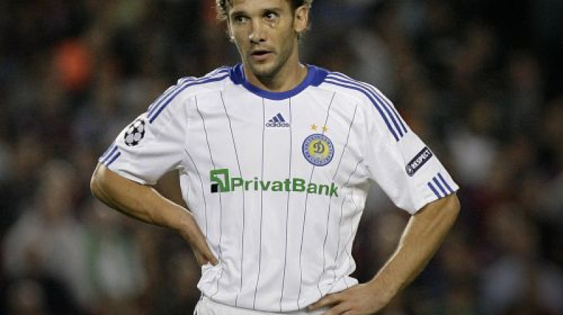 Andrijs Ševčenko neizmantoja vairākus momentus
Foto: AFP/Scanpix