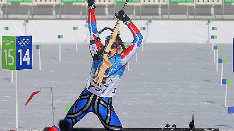 Olga Zaiceva šautuvē
Foto: AFP/Scanpix