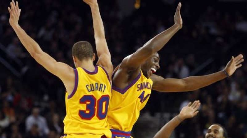 Goldensteitas "Warriors" šoreiz spēle gāja no rokas 
Foto: AP/Scanpix