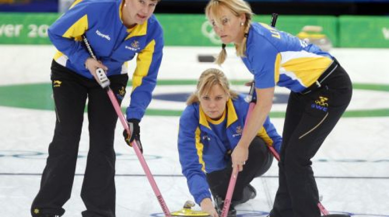 Zviedrijas kērlingistes centīsies apturēt kanādietes
Foto: AP/Scanpix
