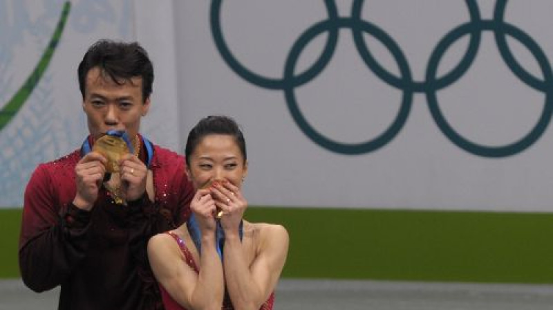 Sjū Šena / Hongbo Žao var līksmot
Foto: AFP/Scanpix