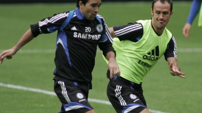 Deku un Rikardu Karvalju ''Chelsea'' treniņā
Foto: Professional Sport/Scanpix
