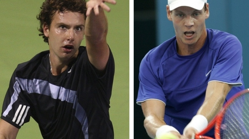 Ernests Gulbis pret Tomasu Berdihu
Foto: AP/Scanpix