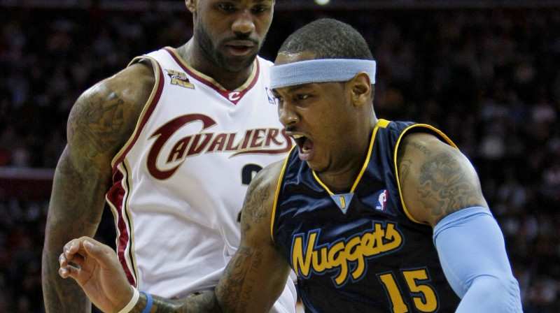 Lebrons Džeimss un Karmelo Entonijs
Foto: AP/Scanpix