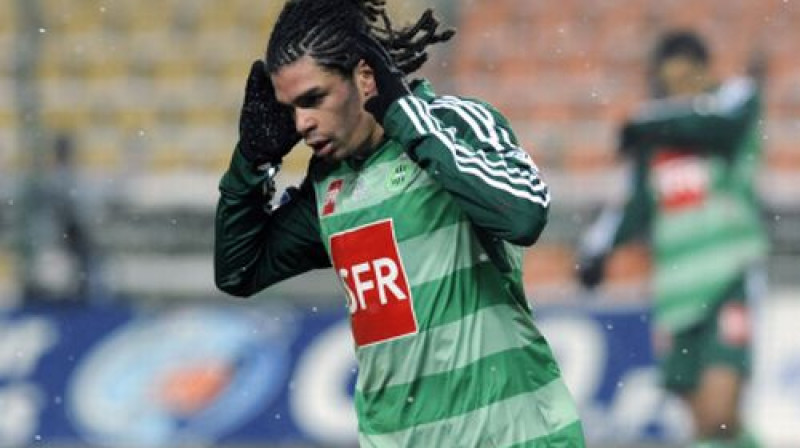 "St.-Etienne" uzbrucējs Emanuēls Rivjērs
Foto: AFP/Scanpix