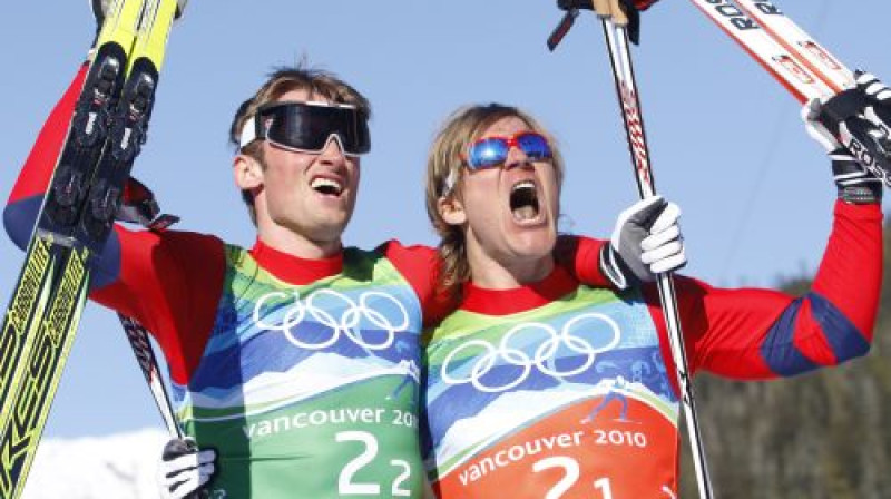Norvēģijas slēpotāji 
Foto: AP/Scanpix