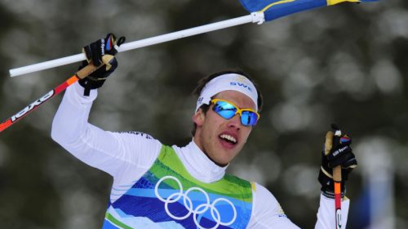 Zviedrijai pēdējo posmu veica Markuss Helners
Foto: AFP/Scanpix