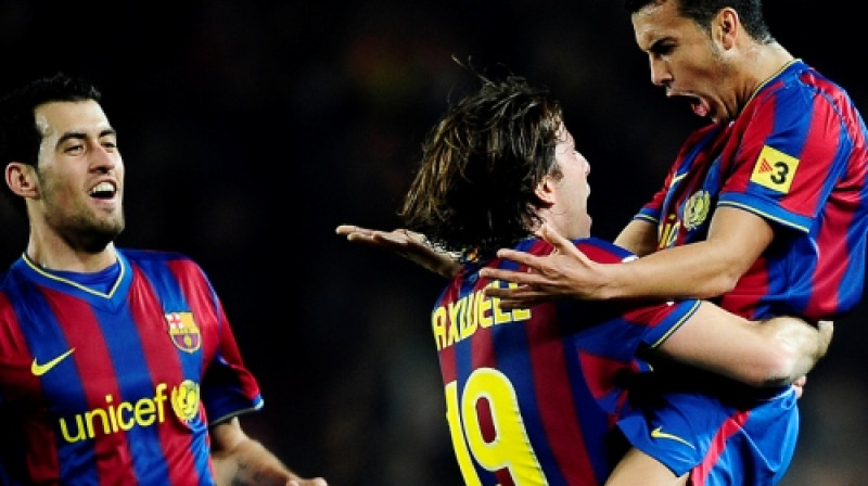 "Barcelona" futbolistu prieki 
Foto: AP/ Scanpix Sweden