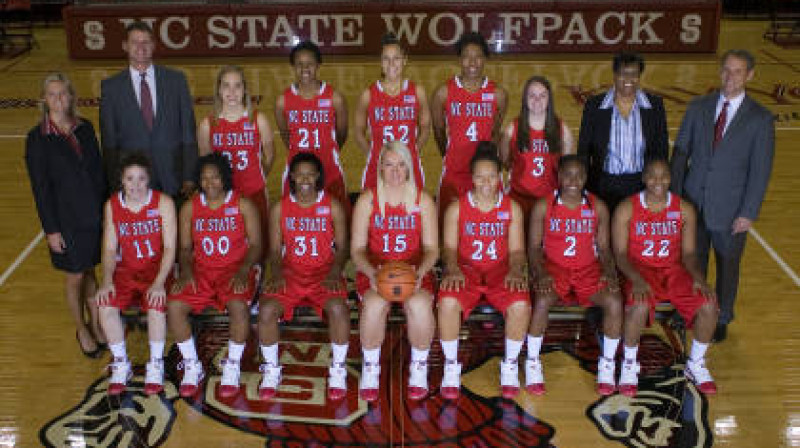 Inga Muciniece un "NC State Kay Yow Wolfpacks"
Foto: gopack.com