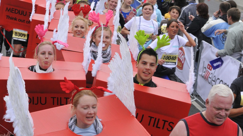 "Mediju Tilts" komanda 2009. gadā Rīgā
Foto: Romualds Vambuts, Sportacentrs.com