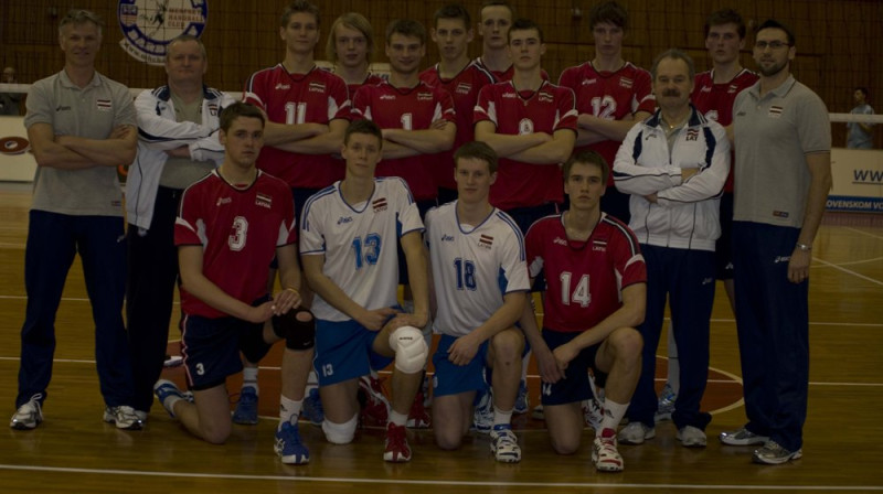 Latvijas junioru izlase
Foto: www.cev.lu