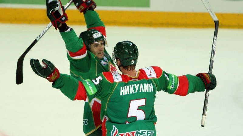 Uzvaras vārtus "Ak Bars" komandas labā šovakar guva Iļja Ņikuļins
Foto: ITAR-TASS