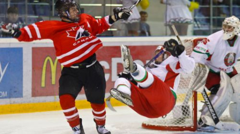 Kanādas jauniešu pārākums laukumā bija neapstrīdams
Foto: iihf.com