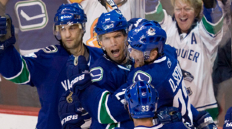 Vankūveras "Canucks" hokejisti
Foto: AP/Scanpix
