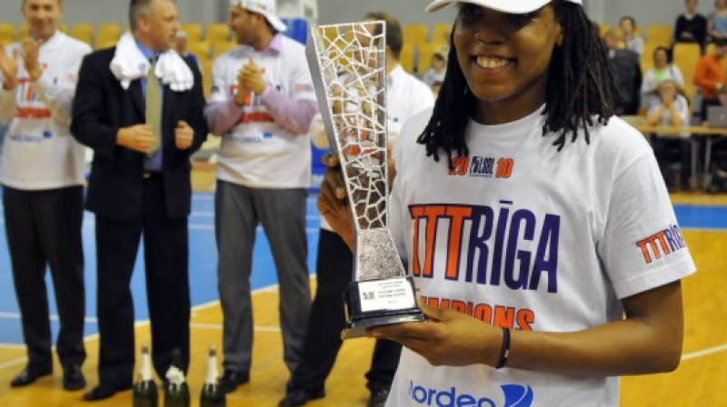 Divkārtējā Latvijas čempione un LSBL 2010. gada izslēgšanas spēļu MVP Tan White
Foto: Romualds Vambuts, Sportacentrs.com