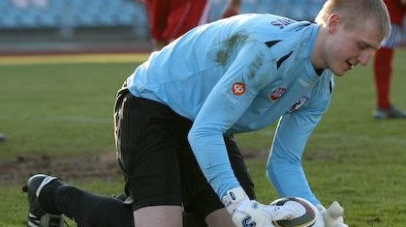 "Jelgavas" vārtsargs Marks Bogdanovs šovakar
redzēsies ar savu bijušo klubu "Jūrmala-VV"
Foto: Mārtiņš Sīlis