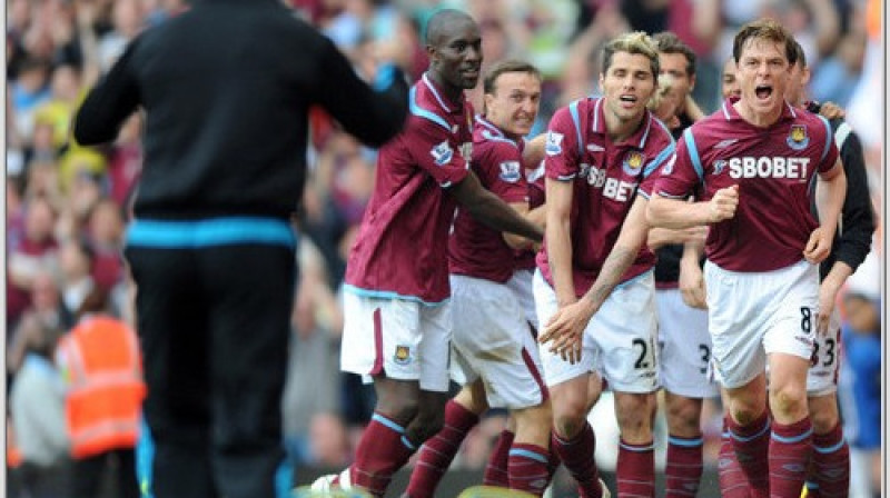 "West Ham" pēc trešajiem vārtiem
Foto: PA Wire/Scanpix