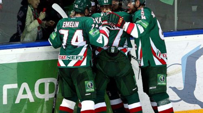 ''Ak Bars'' hokejisti šodien varēja gavilēt
Foto: Romāns Kručiņins, championat.ru