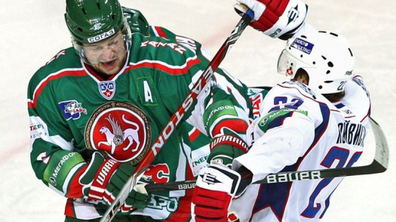 Iļja Ņikuļins viesiem guva uzvaras vārtus
Foto: ITAR-TASS/Scanpix