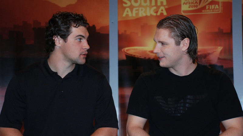 Kaspars Daugaviņš un Mārtiņš Raitums 
Foto: LTV Sports