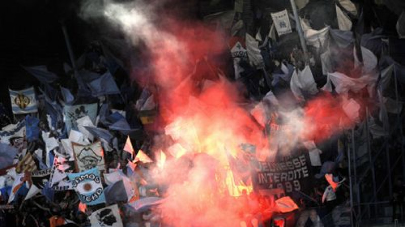 Vai Marseļas "Olympique" atbalstītāji līksmos arī šosezon?
Foto: AFP/Scanpix