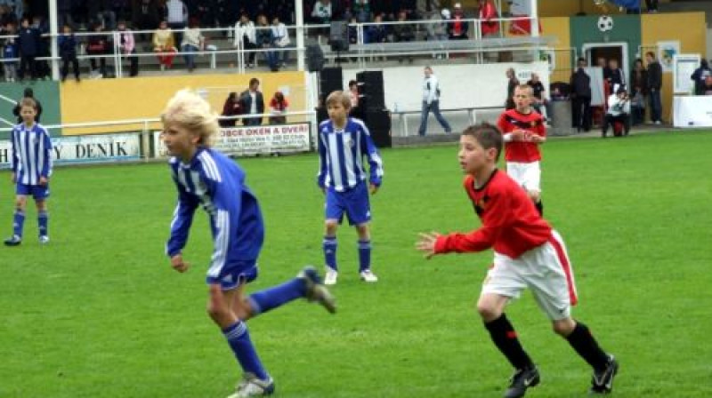 Šajā turnīrā ''Liepajas Metalurga'' zēniem izdevās pārspēt arī ''Manchester United'' jauniešus.
Foto: www.liepajniekiem.lv