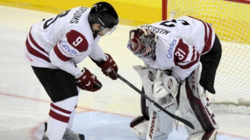 Mārtiņš Karsums un Edgars Masaļskis
Foto: Romāns Kokšarovs, Sporta Avīze/f64.