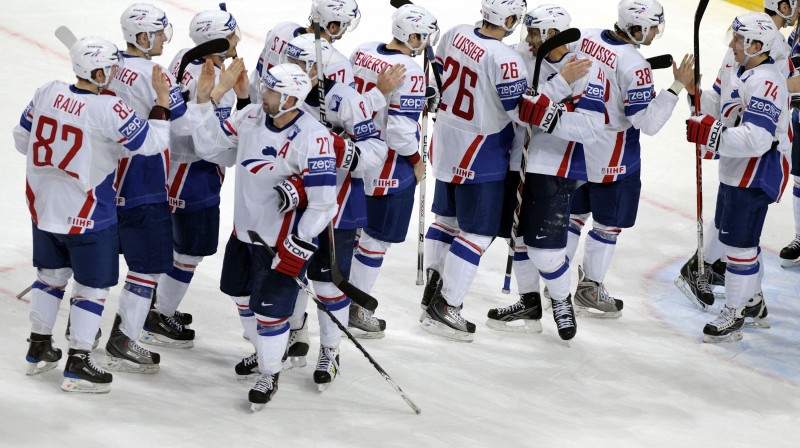 Francijas hokejisti var priecāties - pēc gada atkal A divīzijas turnīrs
Foto: AFP/Scanpix