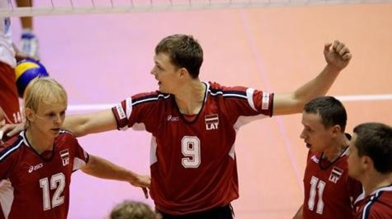 Latvijas izlases volejbolisti
Foto: fivb.com