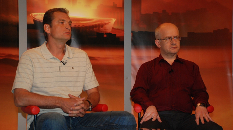 Gundars Vētra un Guntis Keisels
Foto: LTV Sports