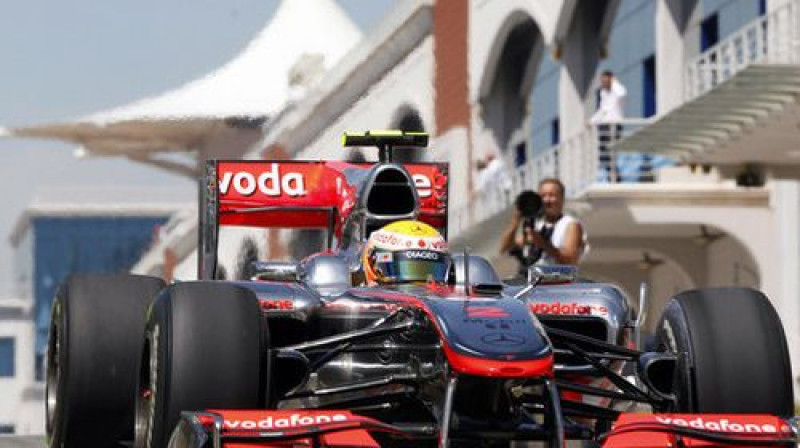 "McLaren" pilots Lūiss Hamiltons Turcijas trasē
Foto: AP/Scanpix