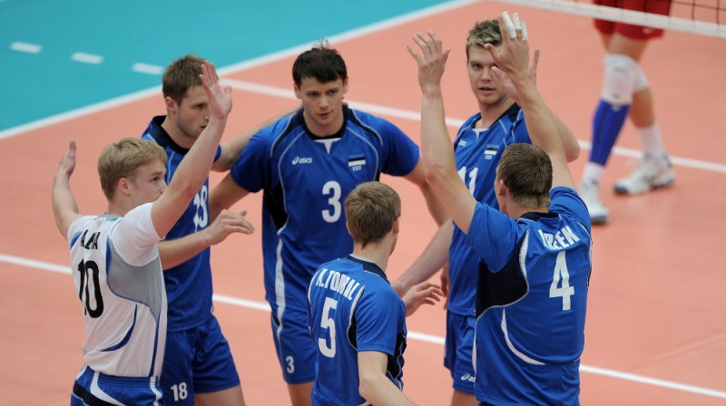 Igaunijas izlases volejbolisti
Foto: www.cev.lu