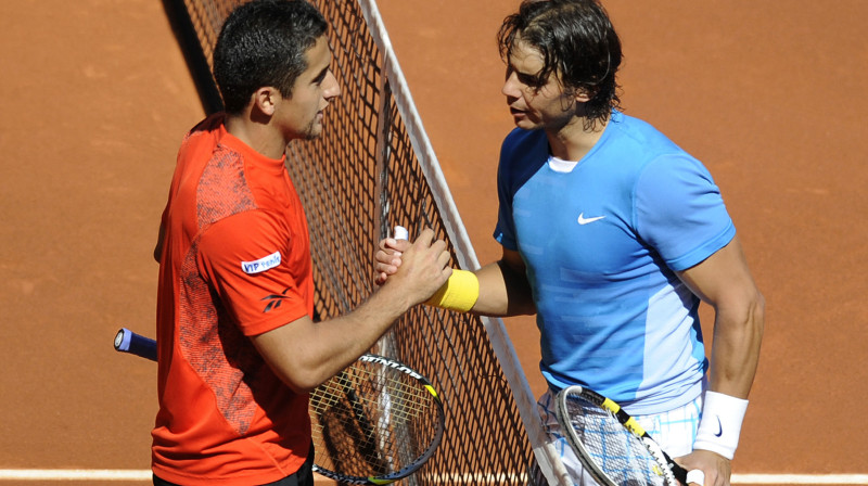 Nikolass Almagro un Rafaels Nadals
Foto: AFP/Scanpix