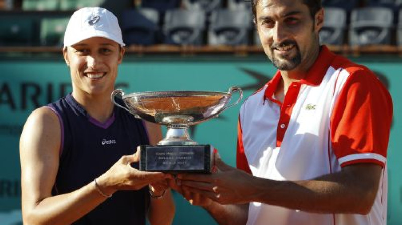 Katarina Srebotnika un Nenads Zimoničs
Foto: AFP/Scanpix