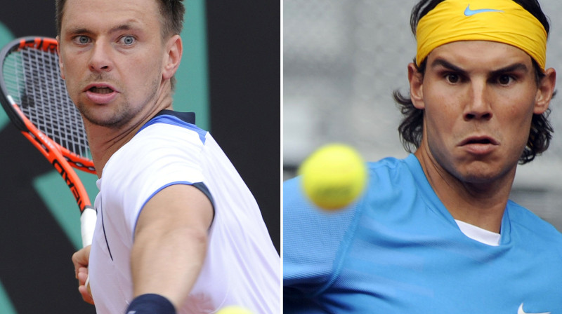 Robins Soderlings un Rafaels Nadals
Foto: AFP/Scanpix