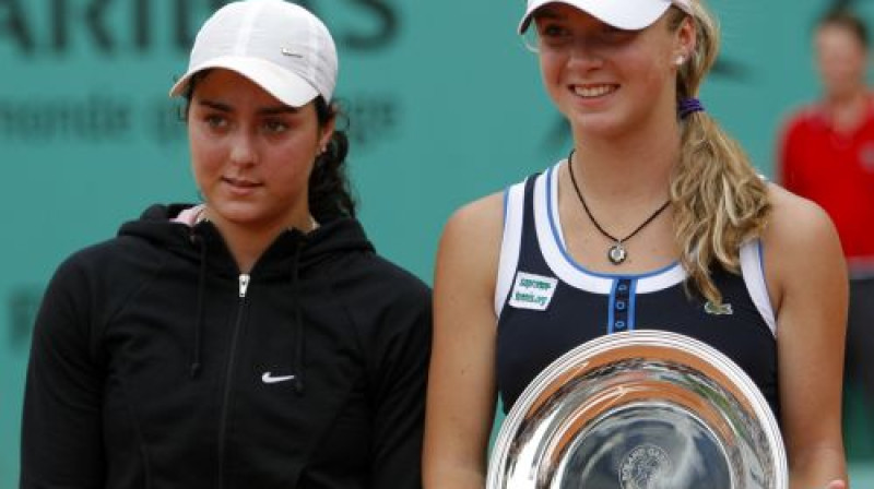 Elina Svitoļina un Onsa Žabēra
Foto: AFP/Scanpix
