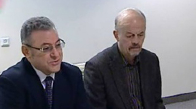 Sergejs Katkovs (no kreisās)
Foto: tvr.by